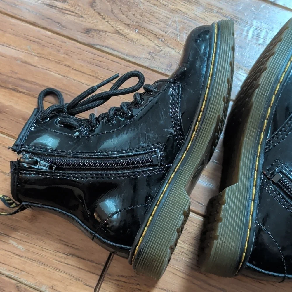 Dr. Martens 1460 J Black Patent Boots